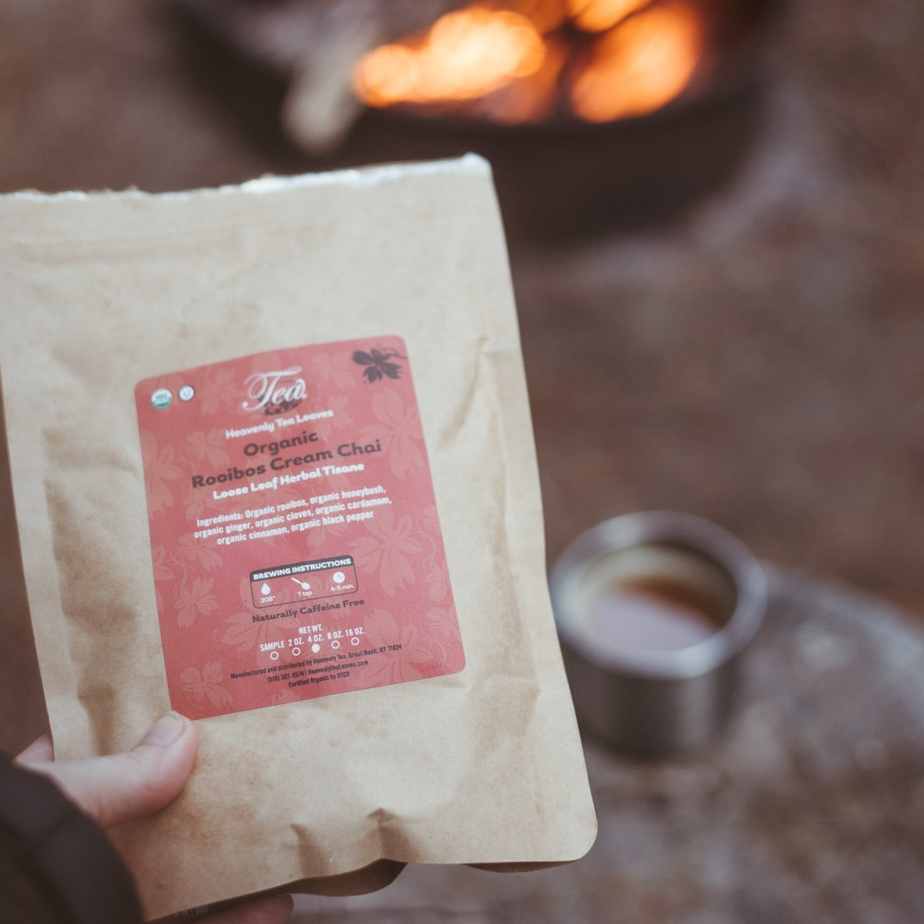 Organic Rooibos Cream Chai - Loose Leaf Chai Herbal Tea | Heavenly Tea Leaves