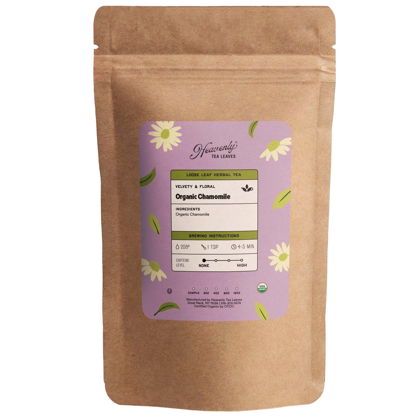 Organic Chamomile - Loose Leaf Herbal Tisane - Ancient Relaxation Remedy - Sleep Tea - Heavenly Tea Leaves