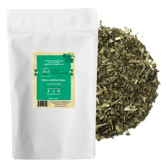 Organic Peppermint - Loose Leaf Herbal Tisane - Bulk Tea - Grown in Oregon | Heavenly Tea Leaves