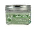 Load image into Gallery viewer, Organic Jasmine Green, Loose Leaf Green Clear Top Tea Tin

