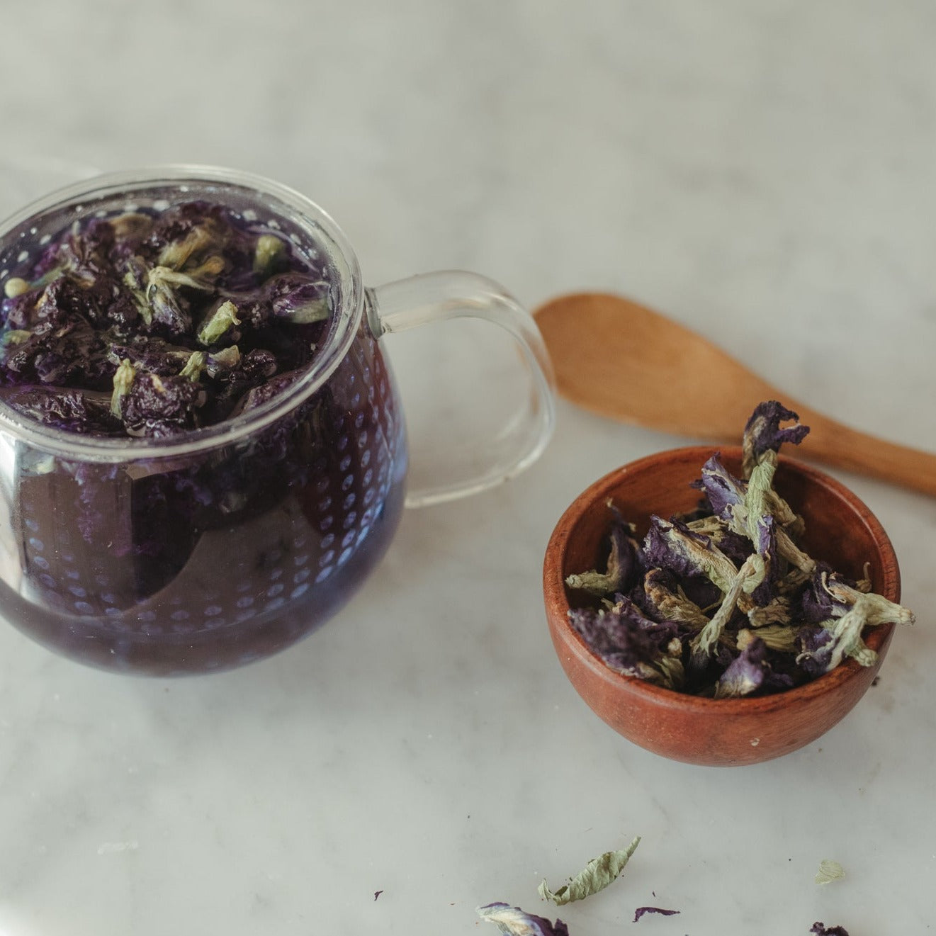 Organic Butterfly Pea Flower, Bulk Loose Leaf Herbal Tea, 16 Oz.