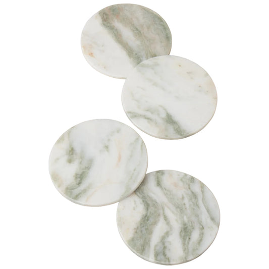 Be Home Lady Onyx Round Coasters, Set of 4 | Heavenly Tea Leaves