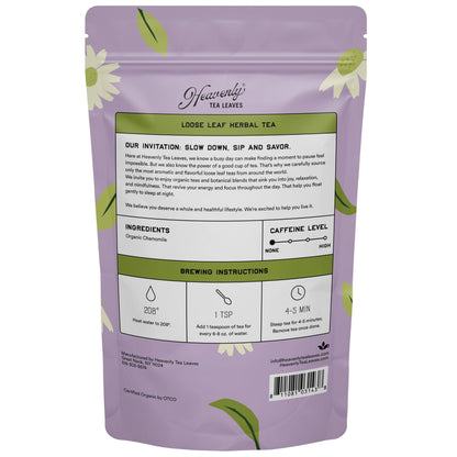 Organic Chamomile - Bulk Loose Leaf Herbal Tea - Heavenly Tea Leaves