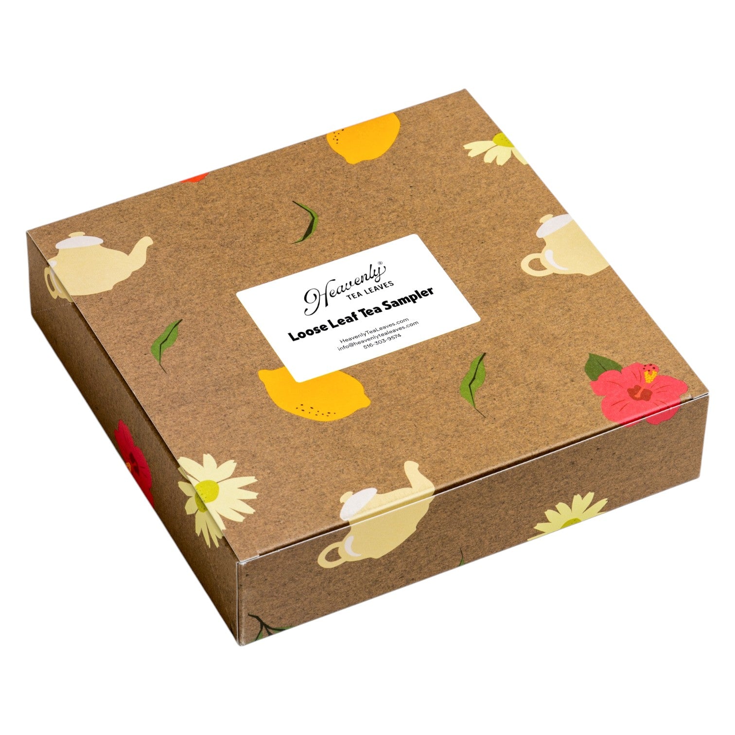 Tea Sampler Gift Box Set - Assorted Loose Leaf Teas - Sustainable Forestry Initiative Certified Gift Box | Heavenly Tea Leaves