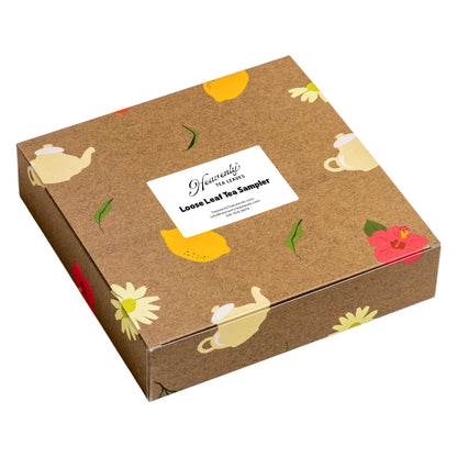 Tea Sampler Gift Box Set - Assorted Loose Leaf Teas - Sustainable Forestry Initiative Certified Gift Box | Heavenly Tea Leaves