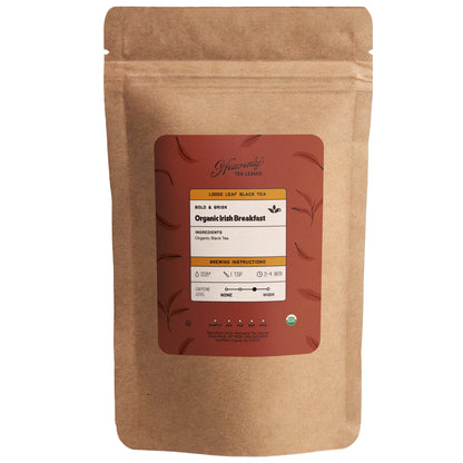Organic Irish Breakfast - Organic Loose Leaf Black Tea - Breakfast Tea - Yigde Choice - Golden Pekoe Black Tea | Heavenly Tea Leaves