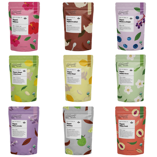 Organic Bulk Restaurant Loose Leaf Tea Starter Set - Food Service - Cafes - Coffee Shops - Offices - Restaurants - Tea Shops | Heavenly Tea Leaves
