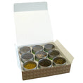 Load image into Gallery viewer, Organic 9 Green Tea Sampler, 9 Premium Loose Leaf Green Teas - Premium Loose Leaf Tea Gift Set | Heavenly Tea Leaves
