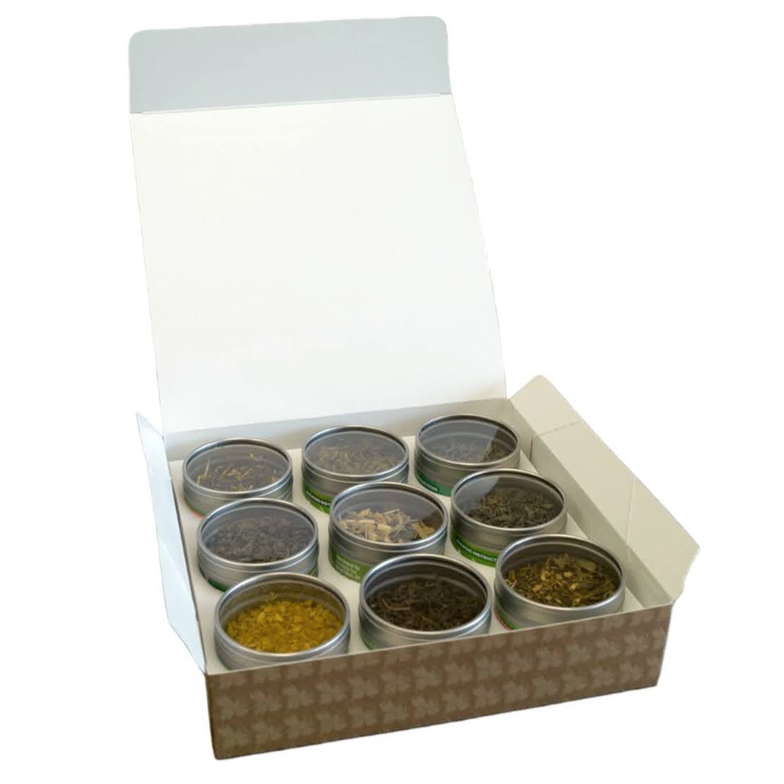 Organic 9 Green Tea Sampler, 9 Premium Loose Leaf Green Teas - Premium Loose Leaf Tea Gift Set | Heavenly Tea Leaves