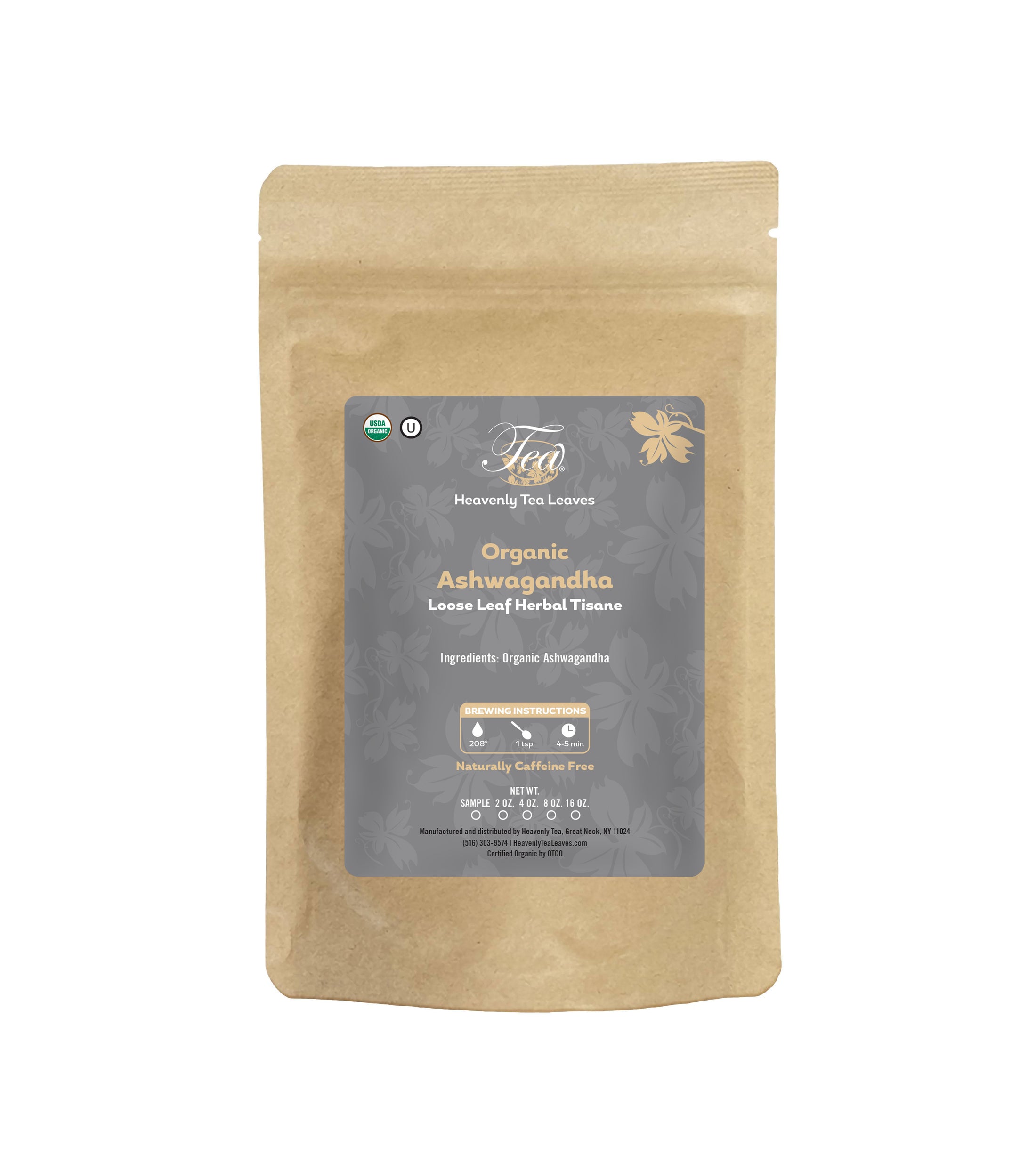 Organic Ashwagandha - Loose Leaf Herbal Tea | Heavenly Tea Leaves