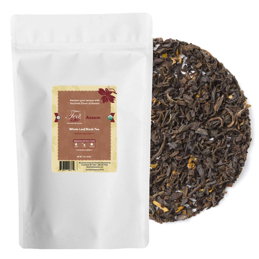 Organic Assam, Bulk Loose Leaf Black Tea | Heavenly Tea Leaves
