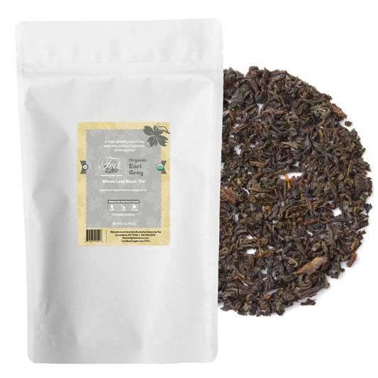 Organic Earl Grey, Bulk Loose Leaf Black Tea, 16 Oz. | Heavenly Tea Leaves