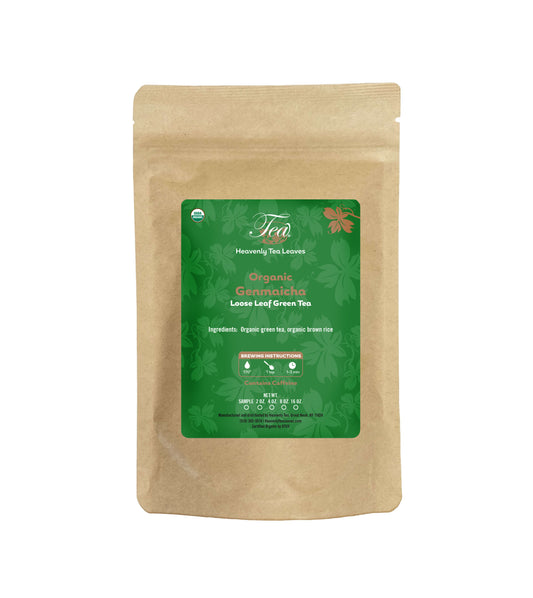 Organic Genmaicha Kagoshima - Premium Loose Leaf Green Tea from Kagoshima, Japan | Heavenly Tea Leaves