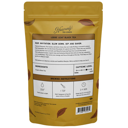 Organic Golden Black Bulk Loose Leaf Black Tea, 16 Oz. | Heavenly Tea Leaves