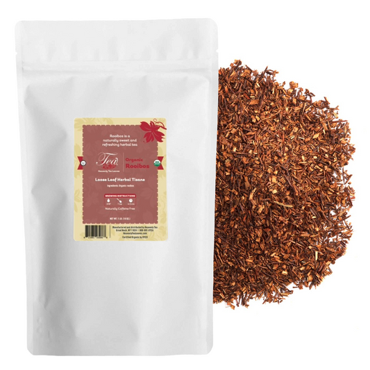 Organic Rooibos - Organic Loose Leaf Herbal Tisane - Heavenly Tea Leaves