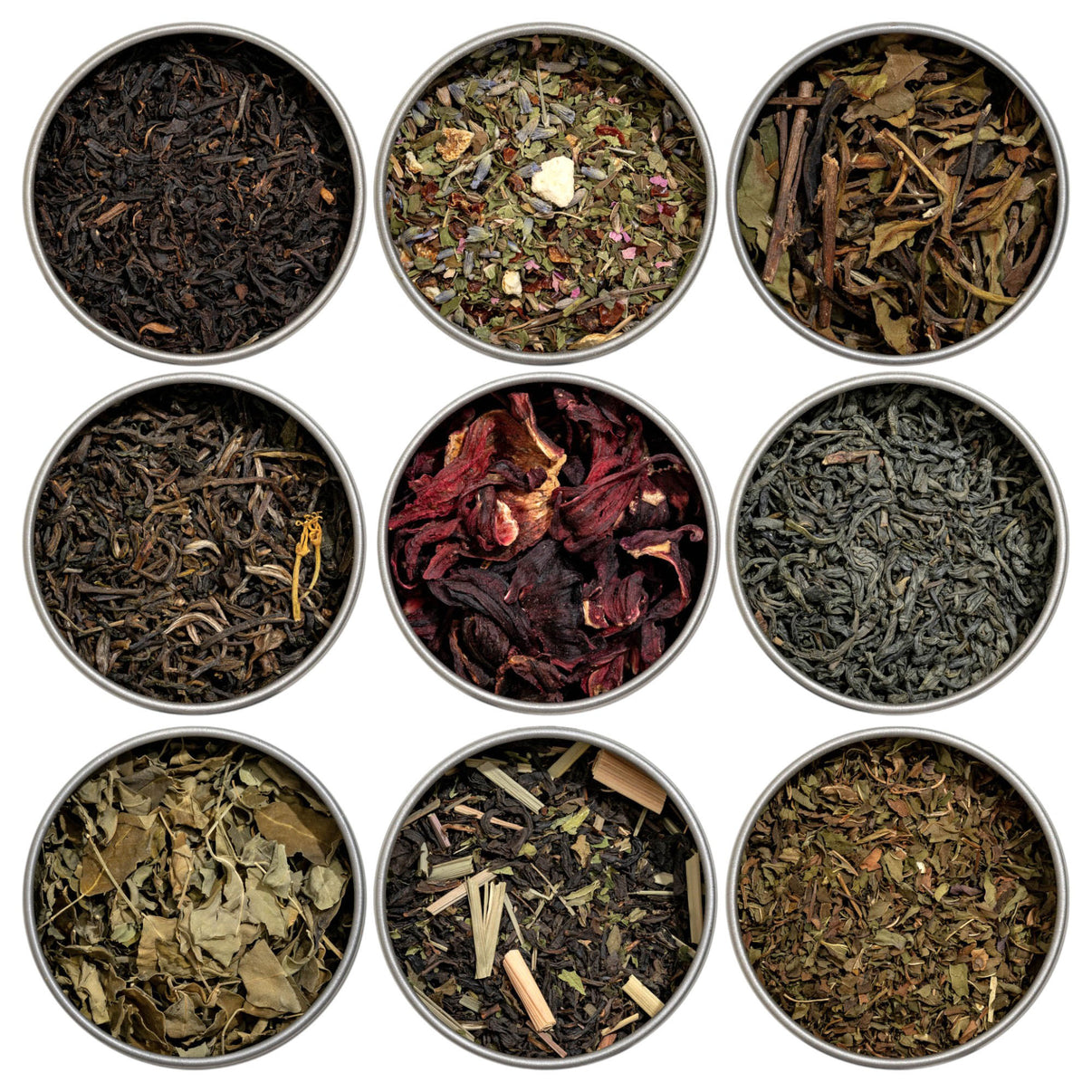 Organic 9 Flavor Variety Pack, Loose Leaf Tea Sampler Gift Set ...