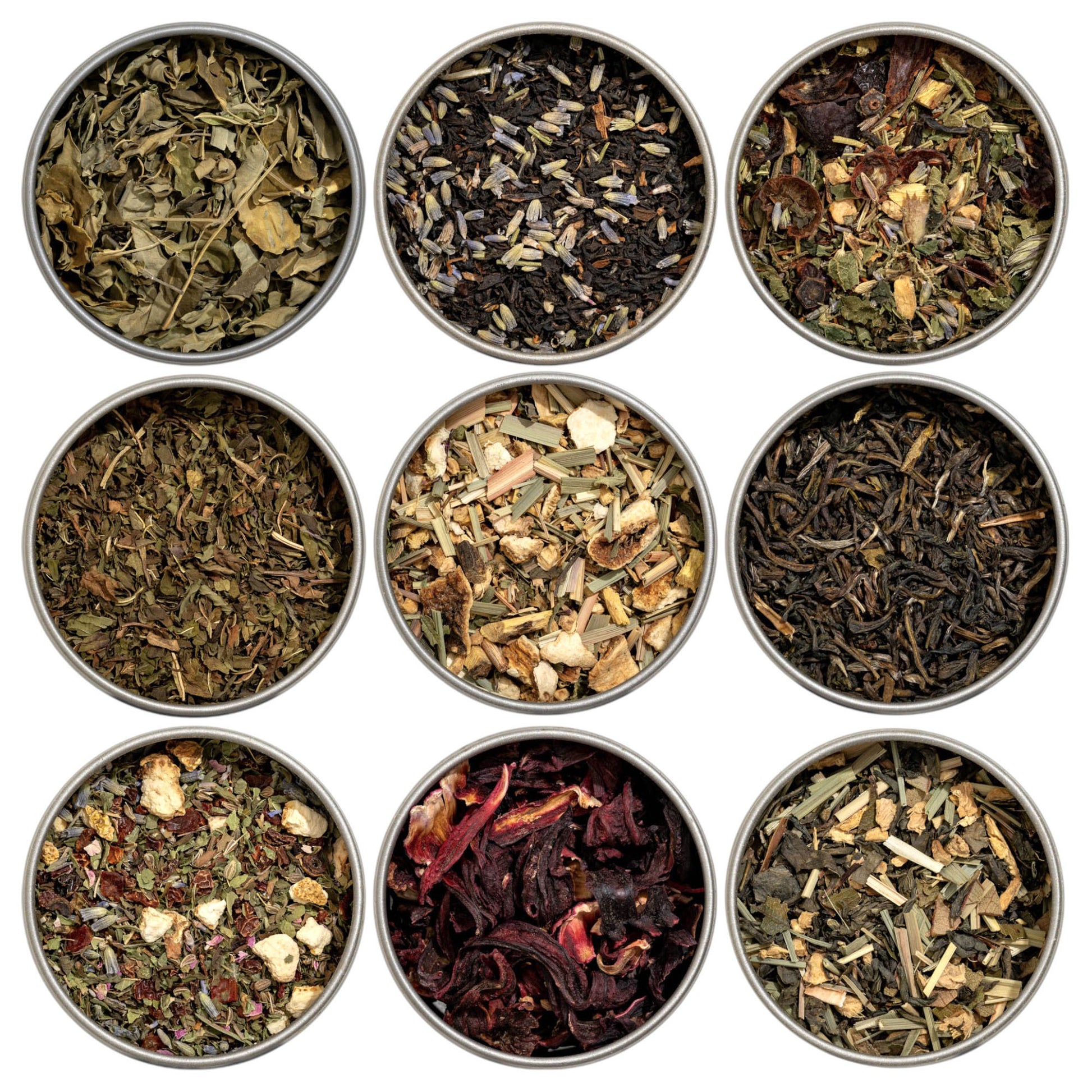 Organic Wellness 9 Tea Sampler, 9 Assorted Wellness Loose Leaf Teas & Herbal Tisanes  - Beautiful Gift for Mom, Grandma, or that Special Someone, Healthy Gift | Heavenly Tea Leaves