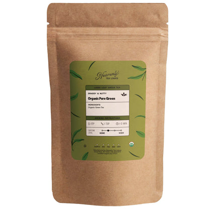 Organic Pure Green Tea - Artisan Loose Leaf Green Tea - Organic Mao Jian | Heavenly Tea Leaves