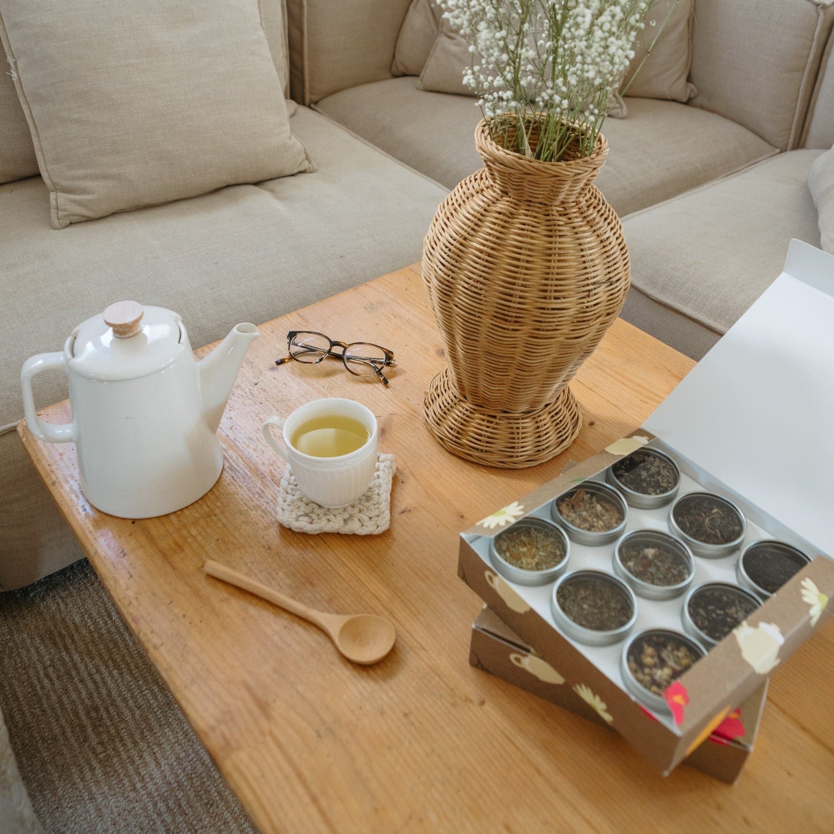 Organic Wellness 9 Tea Sampler, 9 Loose Leaf Teas & Tisanes