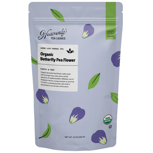 Organic Butterfly Pea Flower - Loose Leaf Herbal Tisane - Heavenly Tea Leaves