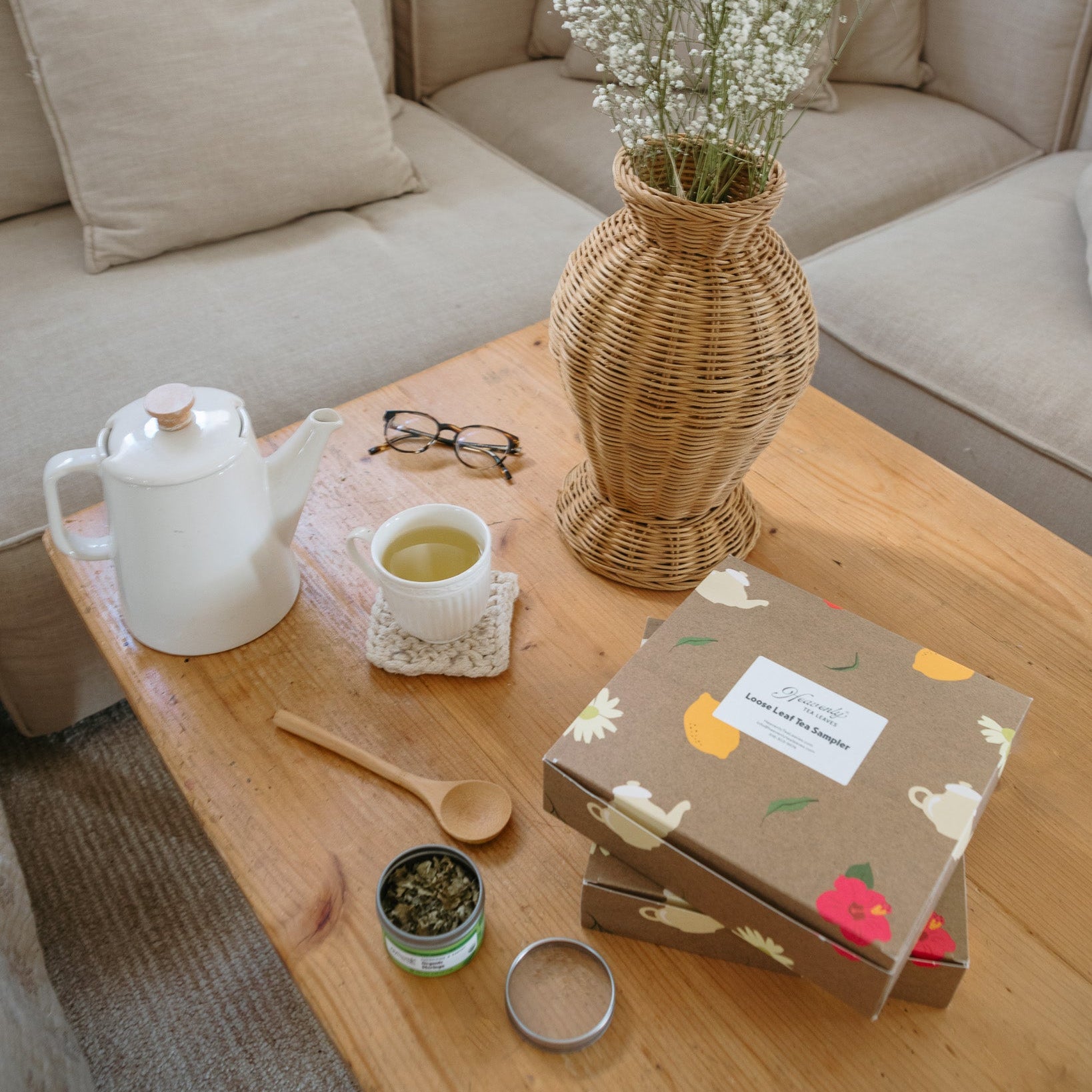 Organic 9 Flavor Variety Pack, Loose Leaf Tea Sampler Gift Set
