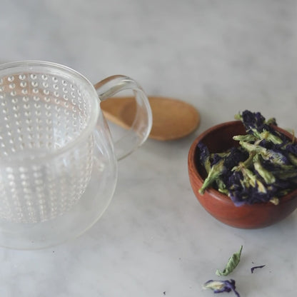 Organic Butterfly Pea Flower, Bulk Loose Leaf Herbal Tea, 16 Oz.