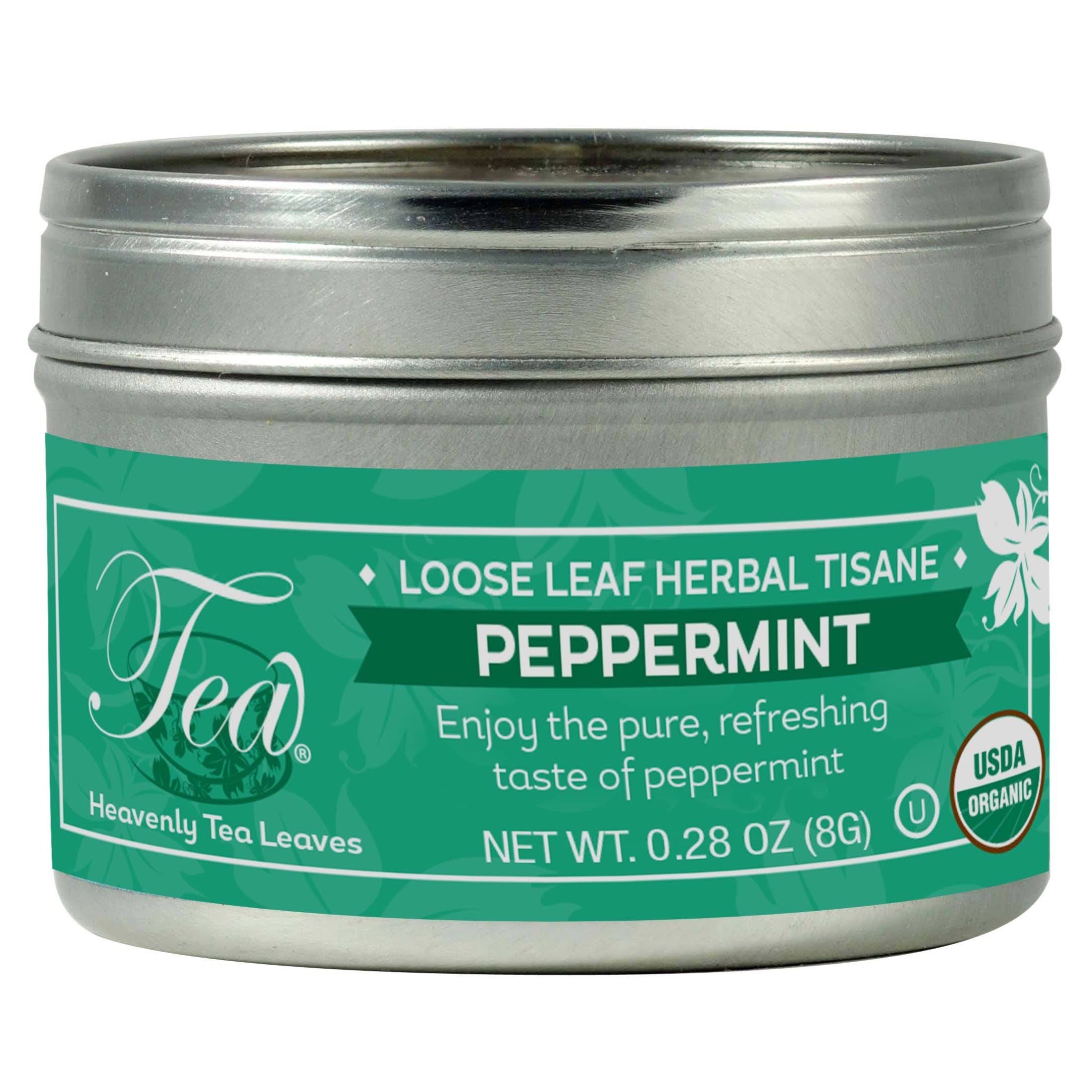 Organic Peppermint - Assorted 9 Tea Sampler - 9 Assorted Premium Loose Leaf Teas & Herbal Tisanes | Heavenly Tea Leaves