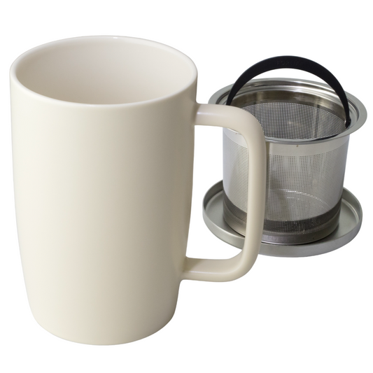 FORLIFE Dew Brew-in-Mug, 18 oz. - Large Cup with Strainer Included | Heavenly Tea Leaves