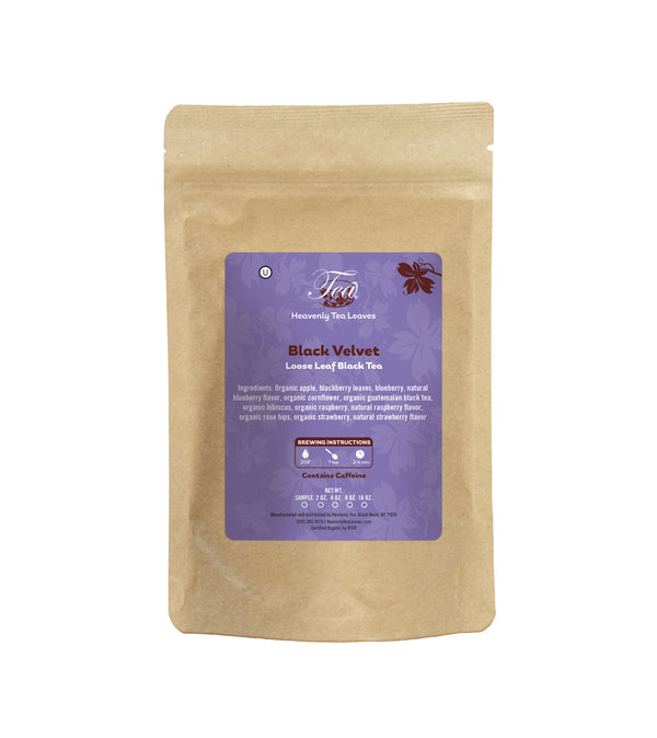 Black Velvet - Premium Loose Leaf Black Tea | Heavenly Tea Leaves