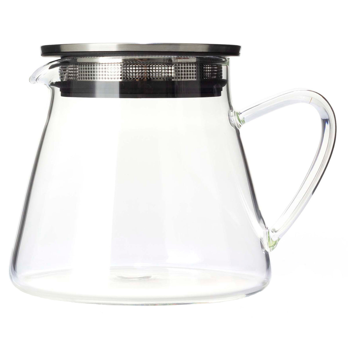 FORLIFE Fuji Glass Teapot with Filter Lid Heavenly Tea Leaves