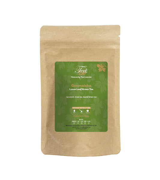 Genmaicha - Loose Leaf Green Tea - Tea With Toasted Rice - Premium Loose Leaf Tea Leaves | Heavenly Tea Leaves