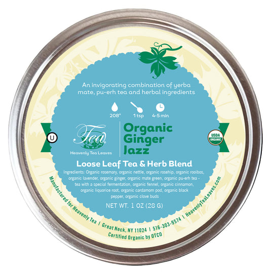 Organic Ginger Jazz, Loose Leaf Tea & Herb Tin