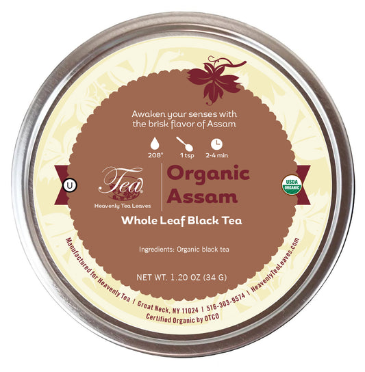 Organic Assam, Loose Leaf Black Tea Tin | Heavenly Tea Leaves