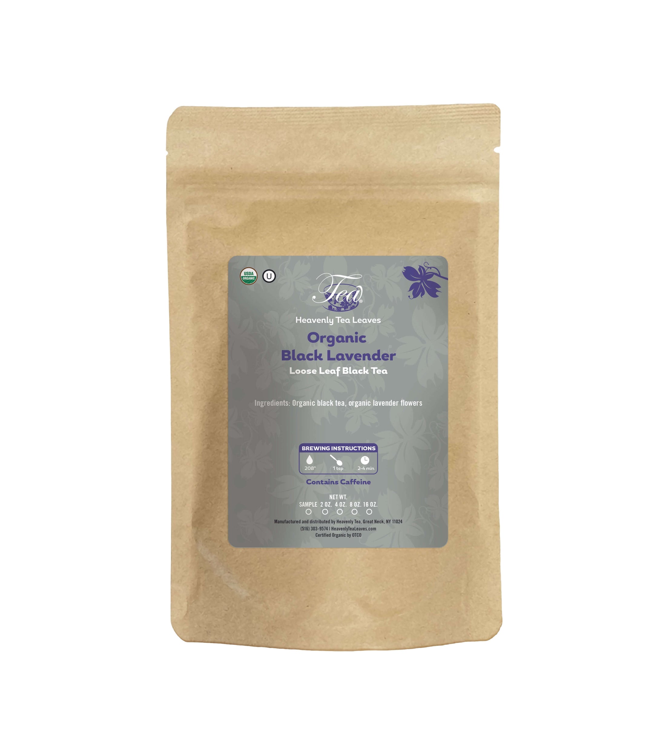 Organic Black Lavender - Loose Leaf Black Tea | Heavenly Tea Leaves
