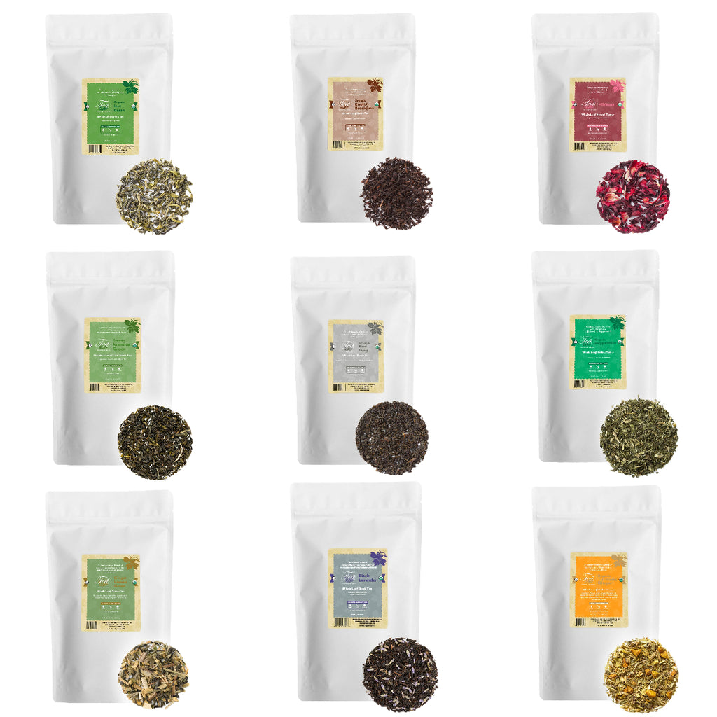 Organic Bulk Loose Leaf Tea Assortment - Bulk Wholesale Loose Leaf Tea For Restaurants, Cafes, Coffee Shops, Hotels, Food Service | Heavenly Tea Leaves