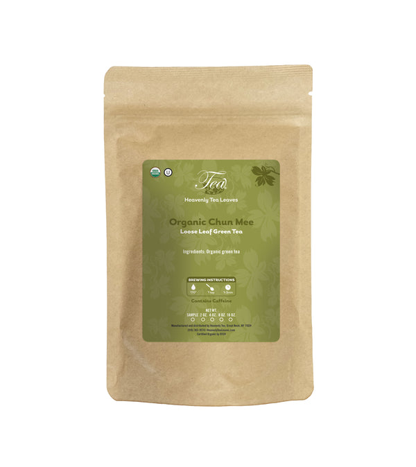 Organic Chun Mee Superior - Loose Leaf Green Tea | Heavenly Tea Leaves