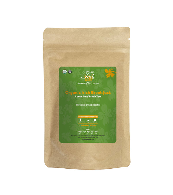 Organic Irish Breakfast - Organic Loose Leaf Black Tea - Breakfast Tea - Yigde Choice - Golden Pekoe Black Tea | Heavenly Tea Leaves