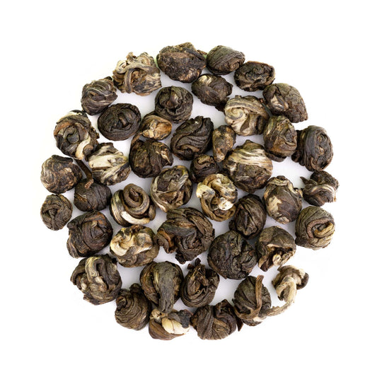 Organic Jasmine Pearl - Artisan Loose Leaf Green Tea - Premium Quality Loose Leaf Green Tea | Heavenly Tea Leaves