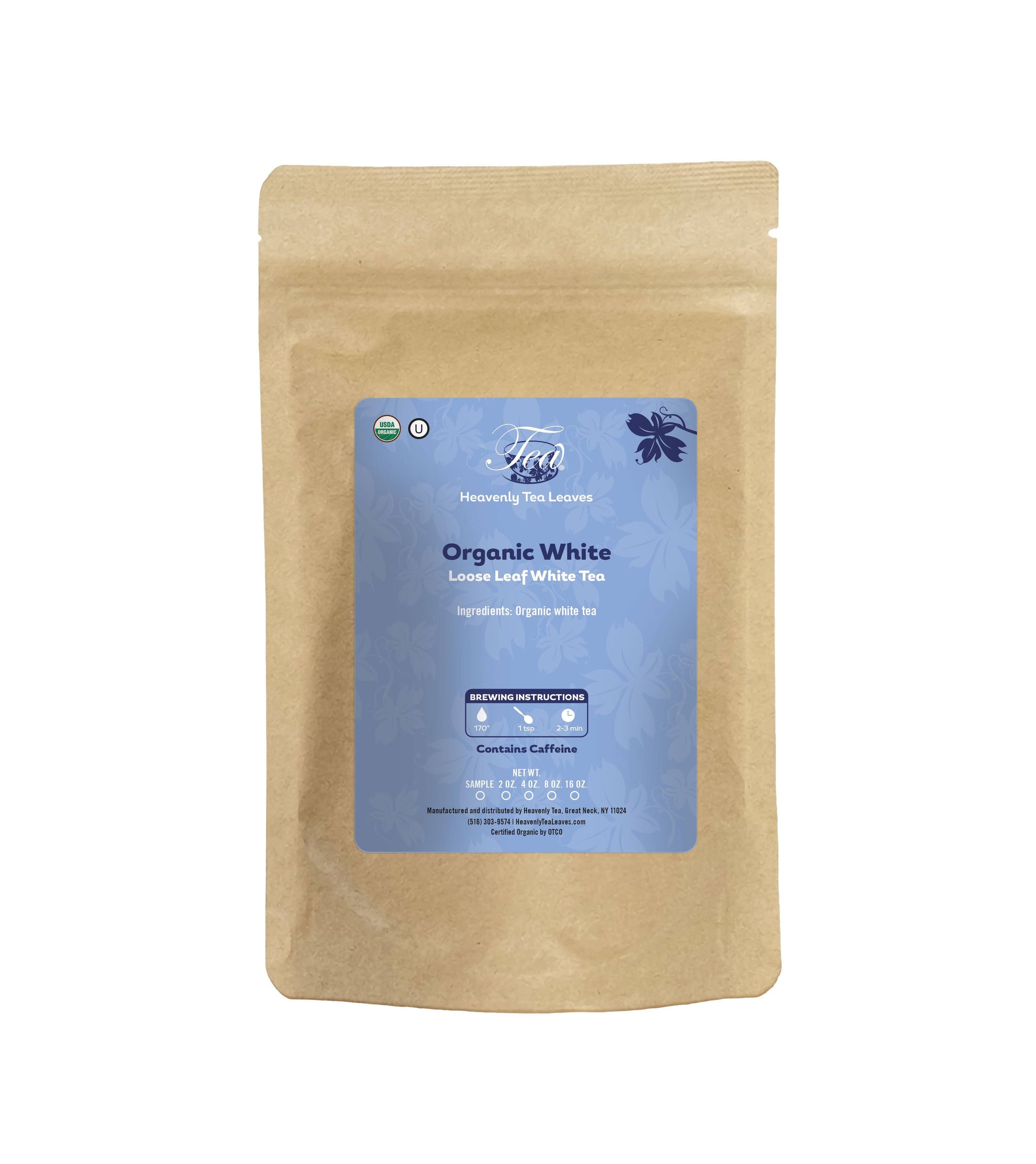 Organic White - Premium Loose Leaf White Tea | Heavenly Tea Leaves