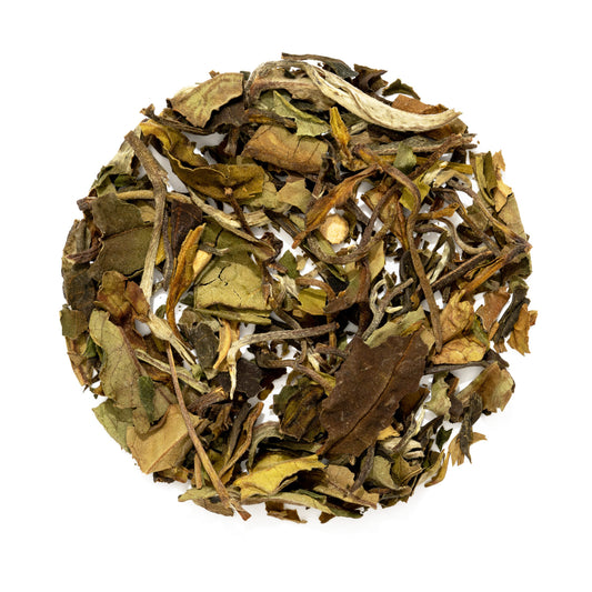 Organic White Peach - Fruity Loose Leaf White & Green Tea Blend - Premium Whole Leaf Tea | Heavenly Tea Leaves